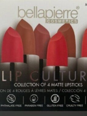 4-Piece Lip Culture Matte Lipsticks Bundle - NEW/Sealed in Box